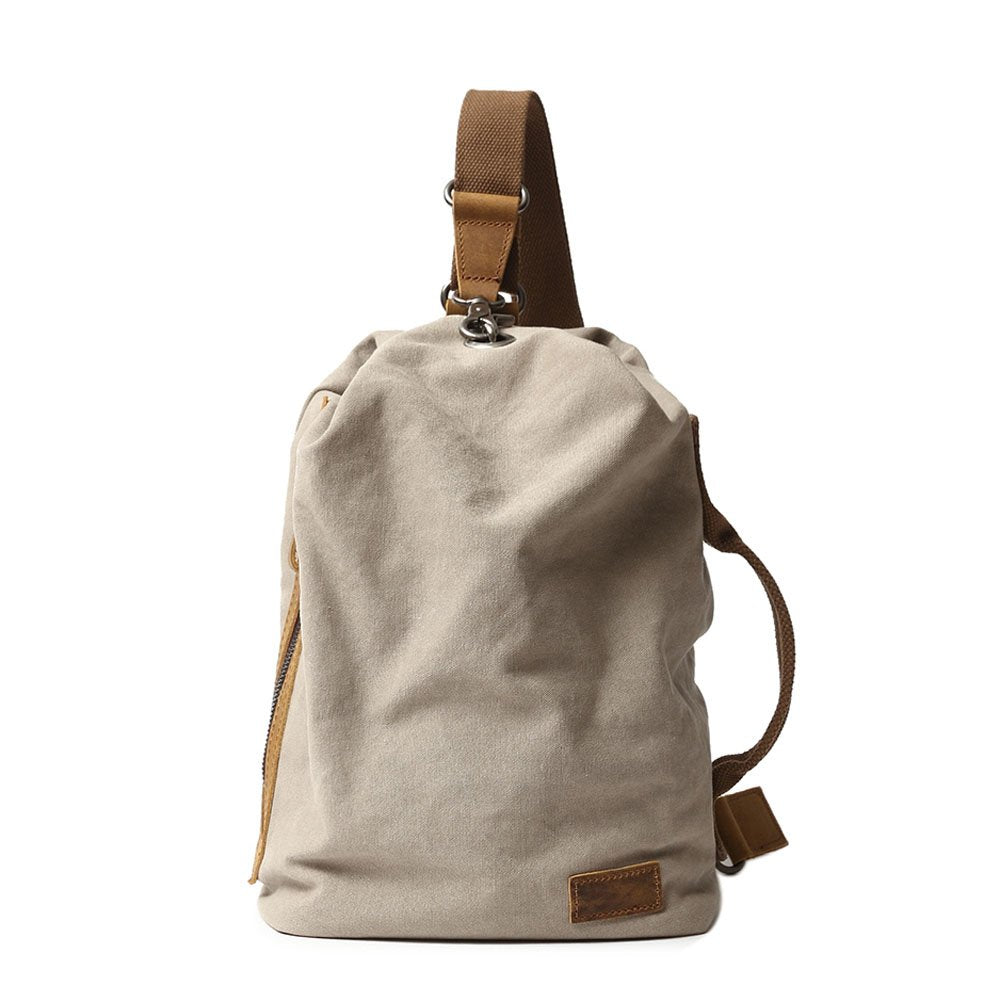 Neuleben Vintage Sling Rucksack Schulterrucksack Canvas Daypack Brusttasche Retro Schultertasche Kle
