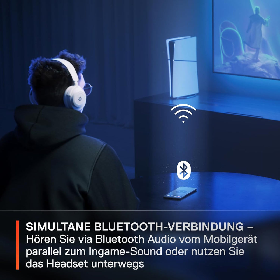 SteelSeries Arctis Nova 7 - Wireless Gaming-Headset mit Multi-System-Kompatibilität – 2,4 GHz- und B