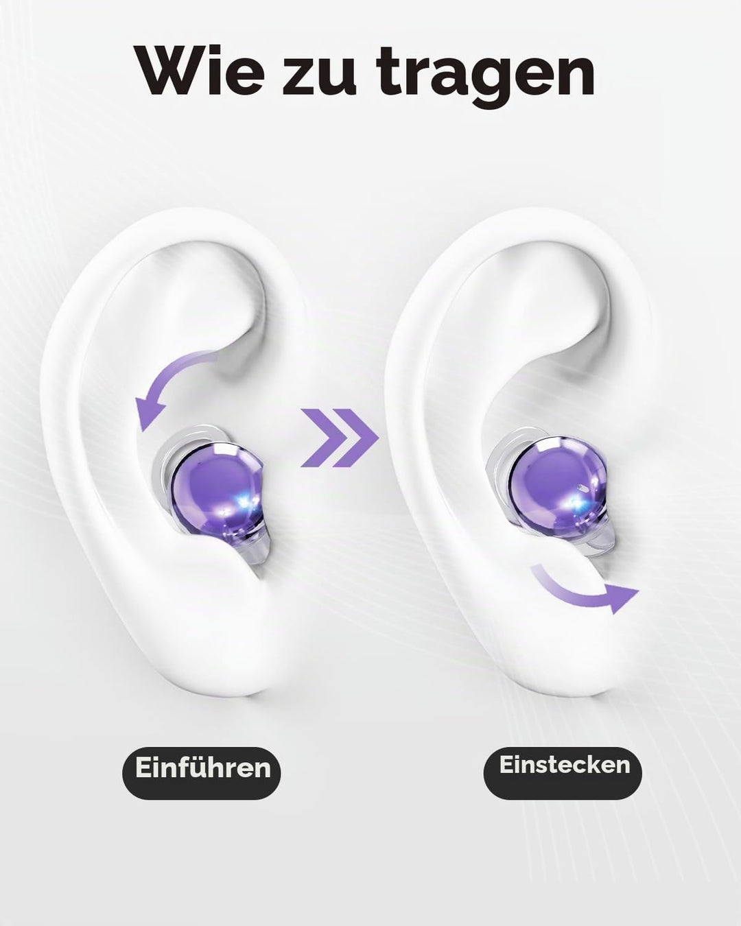 MONODEAL Schlafkopfhörer Bluetooth 5.4 Sleep Earbuds, Weiche Kopfhörer Schlafen Sleepbuds, Unsichtba