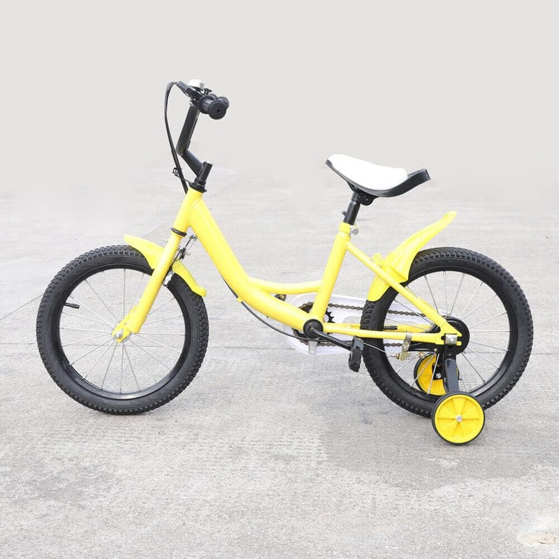 Futchoy 16 Zoll Kinderfahrrad, Kinderfahrrad mit Abnehmbaren Stützrädern, Tretfahrrad für Jungen und