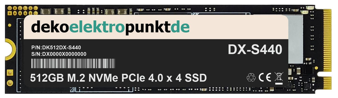 512GB M.2 NVMe Gen4 SSD Festplatte passend für GIGABYTE Z790 Gaming X AX Mainboard, Alternatives Ers