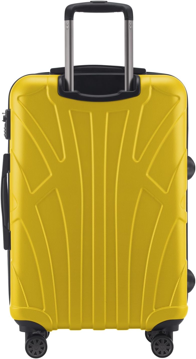 Suitline - 2er Koffer-Set Trolley-Set Rollkoffer Hartschalen-Koffer Reisekoffer, TSA, 66 cm, 100% AB