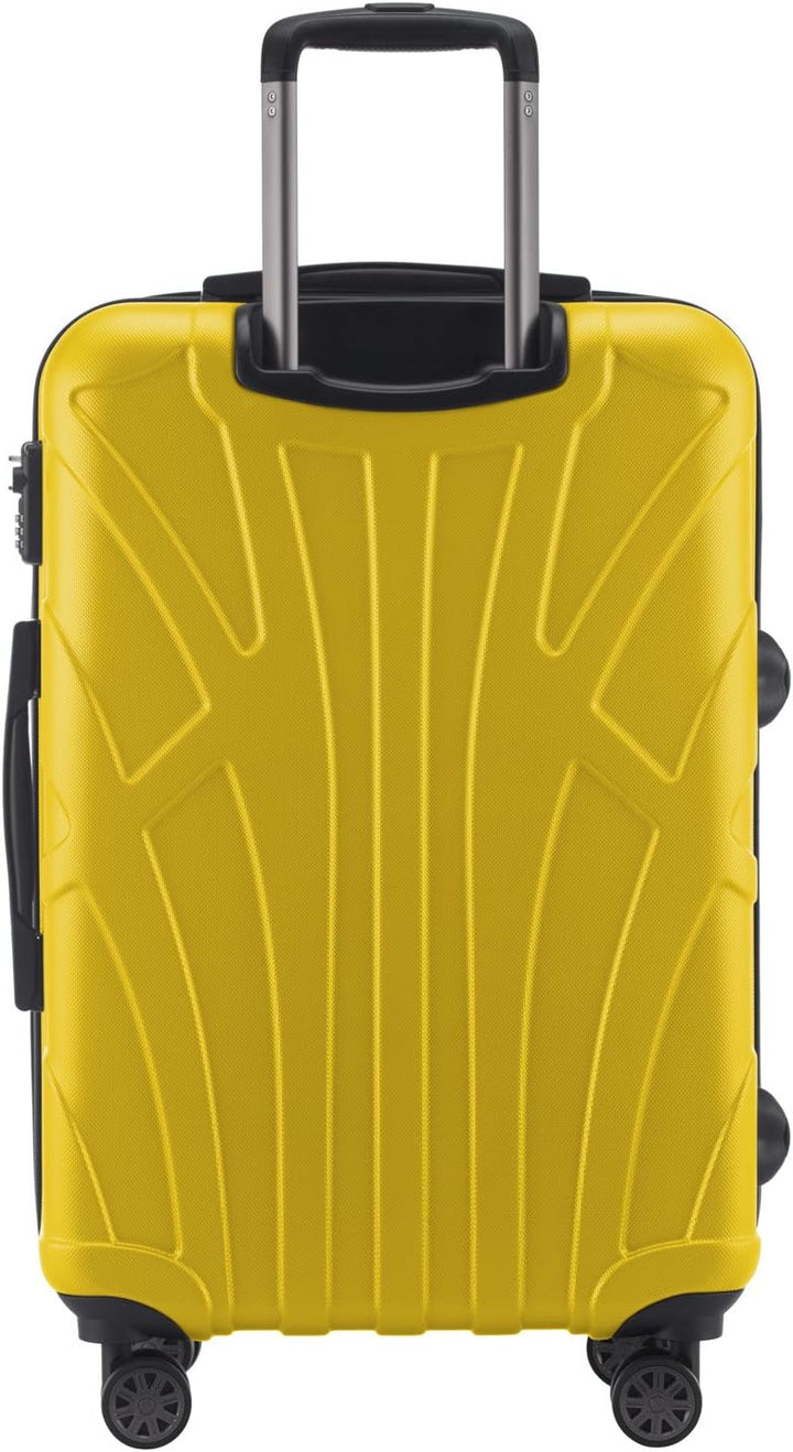 Suitline - 2er Koffer-Set Trolley-Set Rollkoffer Hartschalen-Koffer Reisekoffer, TSA, 66 cm, 100% AB