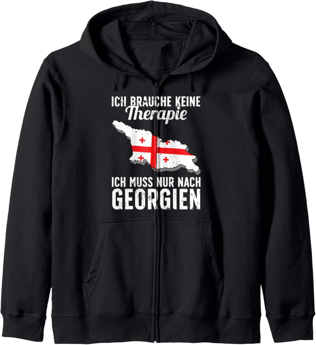 Georgische Flagge I Georgien Urlaub I Georgien Kapuzenjacke