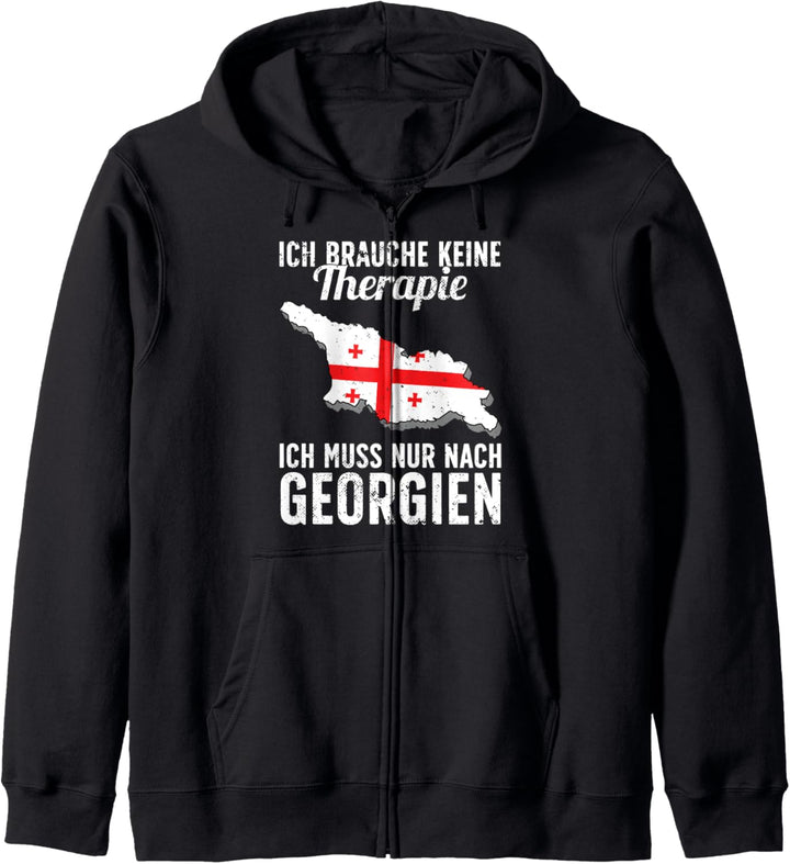 Georgische Flagge I Georgien Urlaub I Georgien Kapuzenjacke