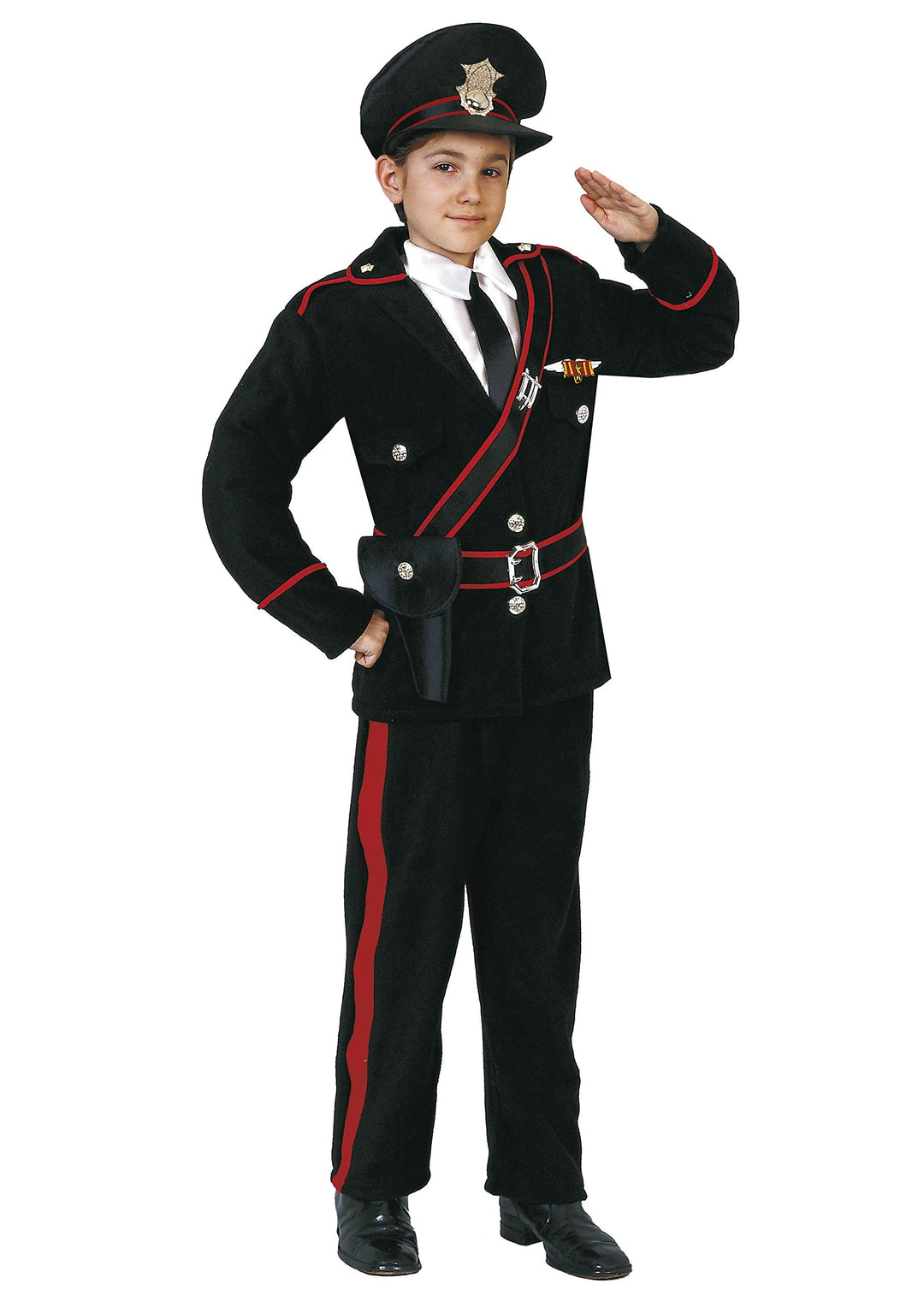 Ciao- Maresciallo Carabiniere Kostüm Verkleidung Junge Mädchen 7-9 Jahre Junge, 7-9 Jahre Junge