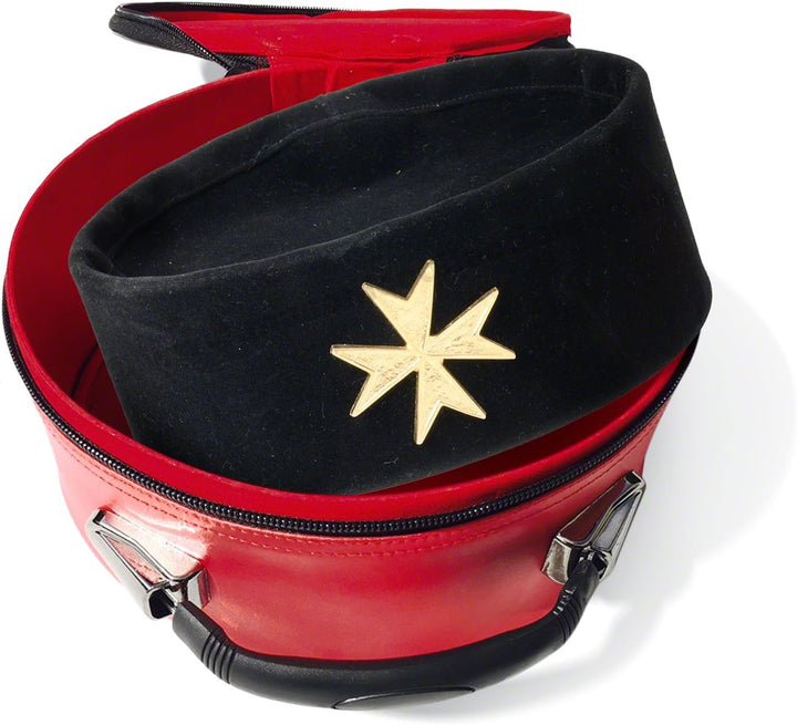 THE MASONIC COLLECTION Weiche Hut-Tragetasche in schwarzer Farbe – Kunstleder – staub- und wasserdic