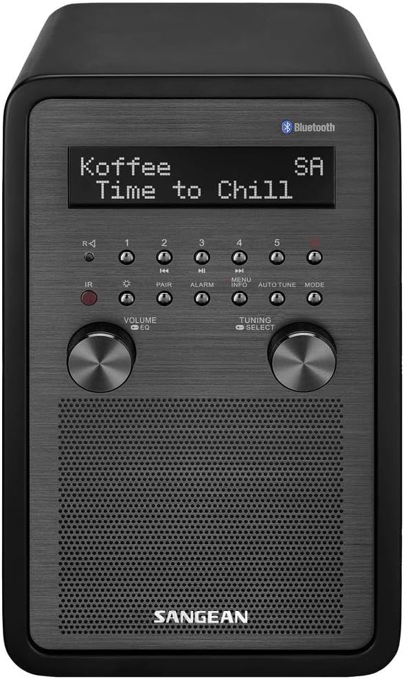 Sangean DDR-60BT Digitalradio (DAB+, UKW-RDS, Bluetooth, AUX-In, Lautsprecheranschluss)