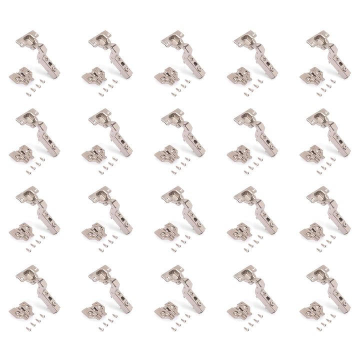 Emuca 1011507 Pack aus 20 Topfscharnieren Ø35mm 100° mit sanftem Verschluss für aneinanderstossende