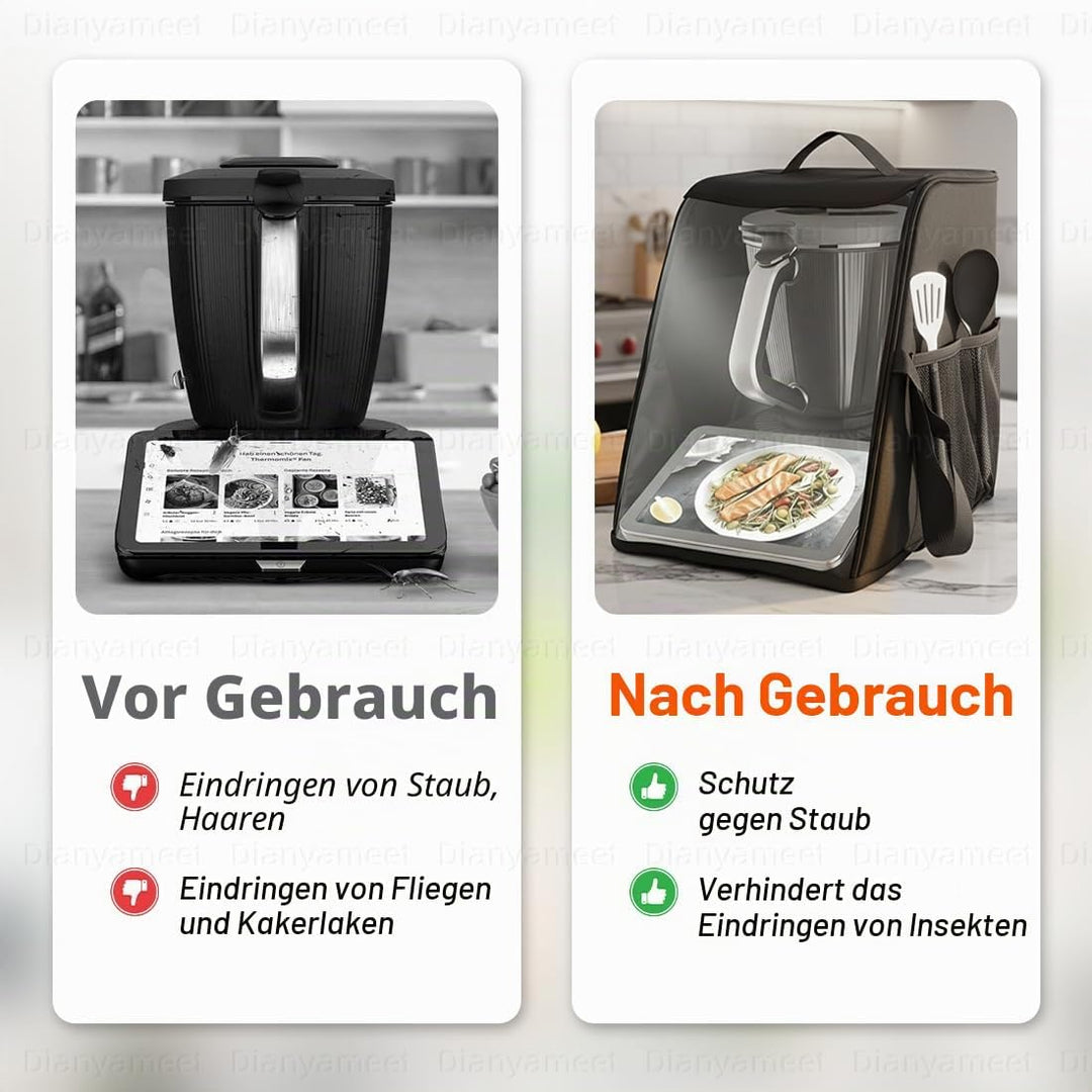 Abdeckhaube kompatibel für Thermomix TM7, Wasserabweisend StaubdichtHülle kompatibel mit Thermomix T