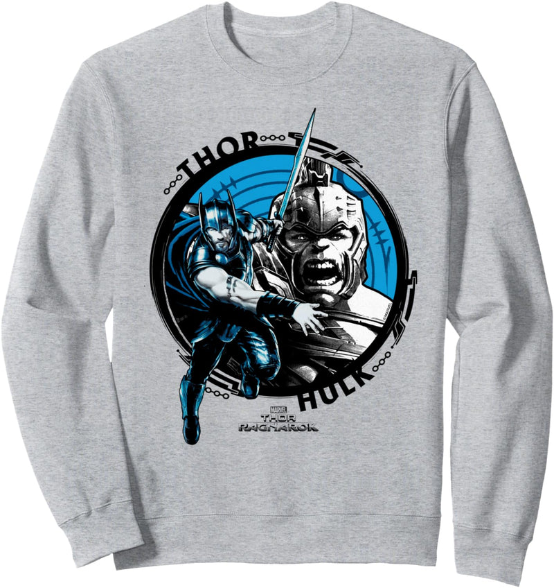 Marvel Thor: Ragnarok Hulk And Thor Circle Portrait Sweatshirt