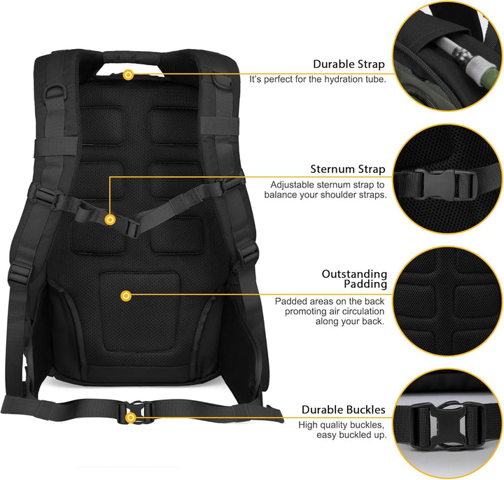 Mardingtop 25L/28L/40L Militär Rucksack Herren Arbeit für Taktischer Assault Wandern Reisen Outdoor