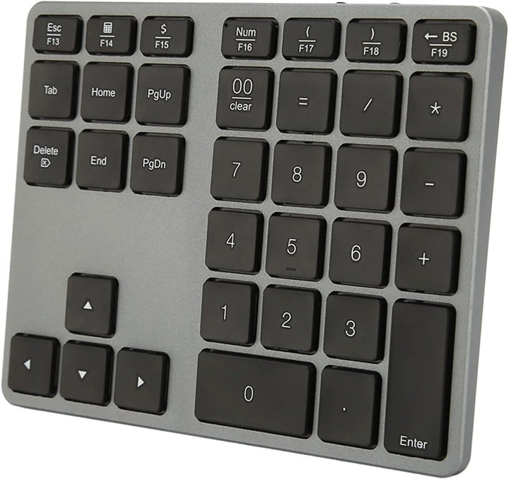 Nummernblock, 35 Tasten BT5.0 Kabelloser Ziffernblock, Wiederaufladbare Nummernblock Tastatur für De