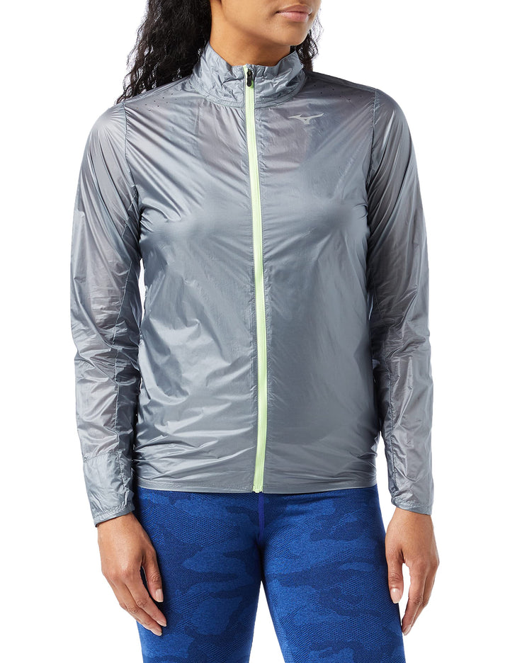 Mizuno Damen Aero Jacke S Heather, S Heather