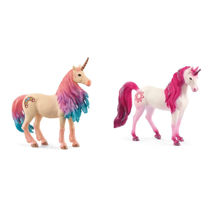 SCHLEICH 70723 Spielfigur -Marshmallow Einhorn Stute bayala, Mehrfarbig & 70717 bayala Bundle mit 70