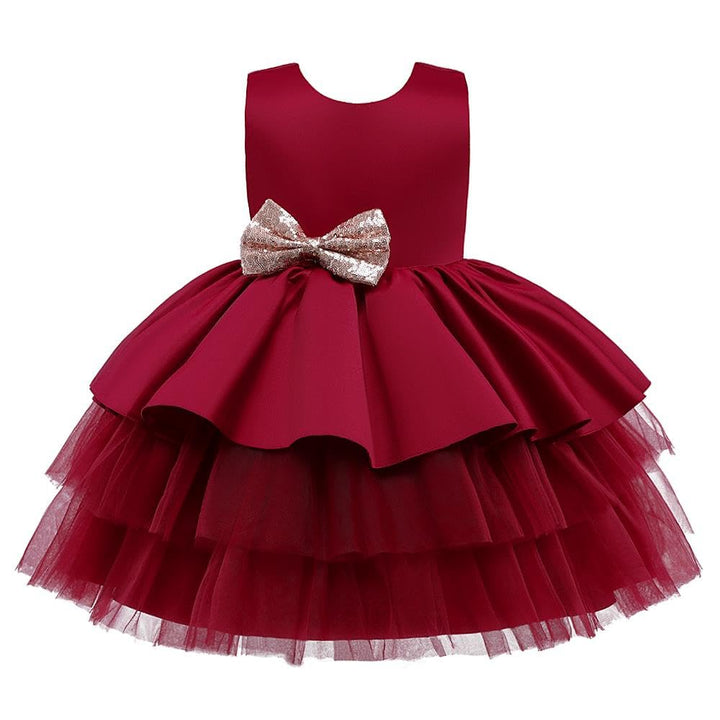 Lito Angels Elegantes Kleid Hochzeit Blumenmädchen Ballkleid Tüllkleid Taufkleid mit Stirnband für B