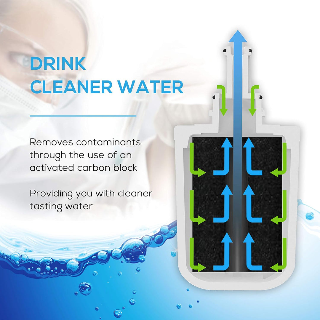 EcoAqua EFF-6011A Kühlschrankwasserfilter Kompatibel mit Samsung DA29-00003G, HAFCU1/XAA, HAFIN2/EXP