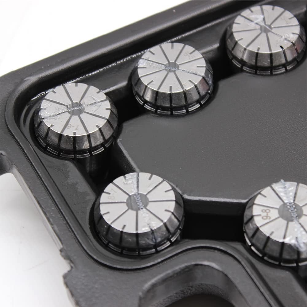 Futchoy Spannzangensatz ER32 17-tlg Spannzangenfutter Satz 15 Stueck 3-20MM Spannzangenfutter mit Bo