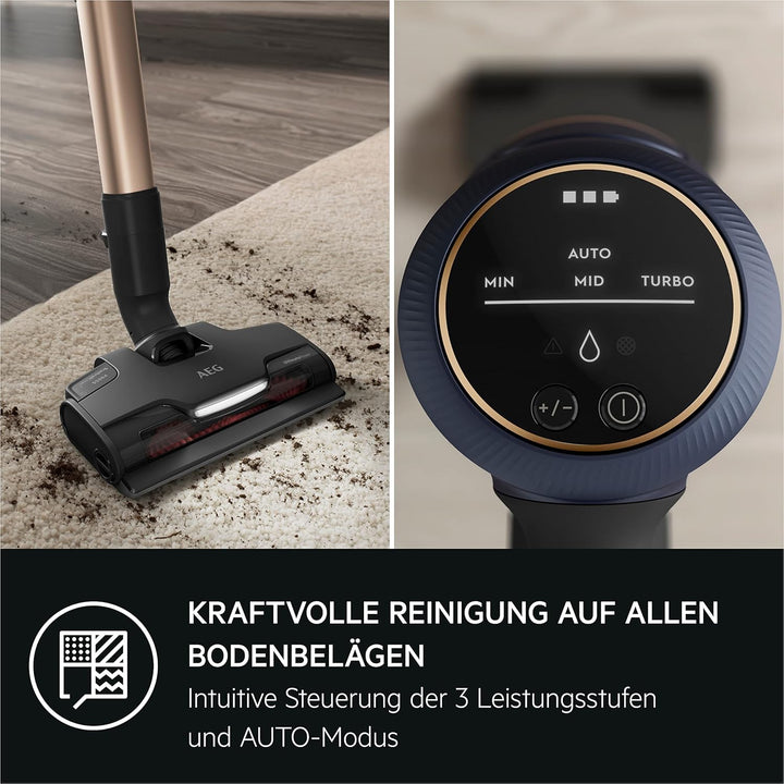 AEG HYGIENIC 8000 AP81B25WET Akku Staubsauger mit Wischfunktion/Automatik / 5-Stufen Filtration/Digi