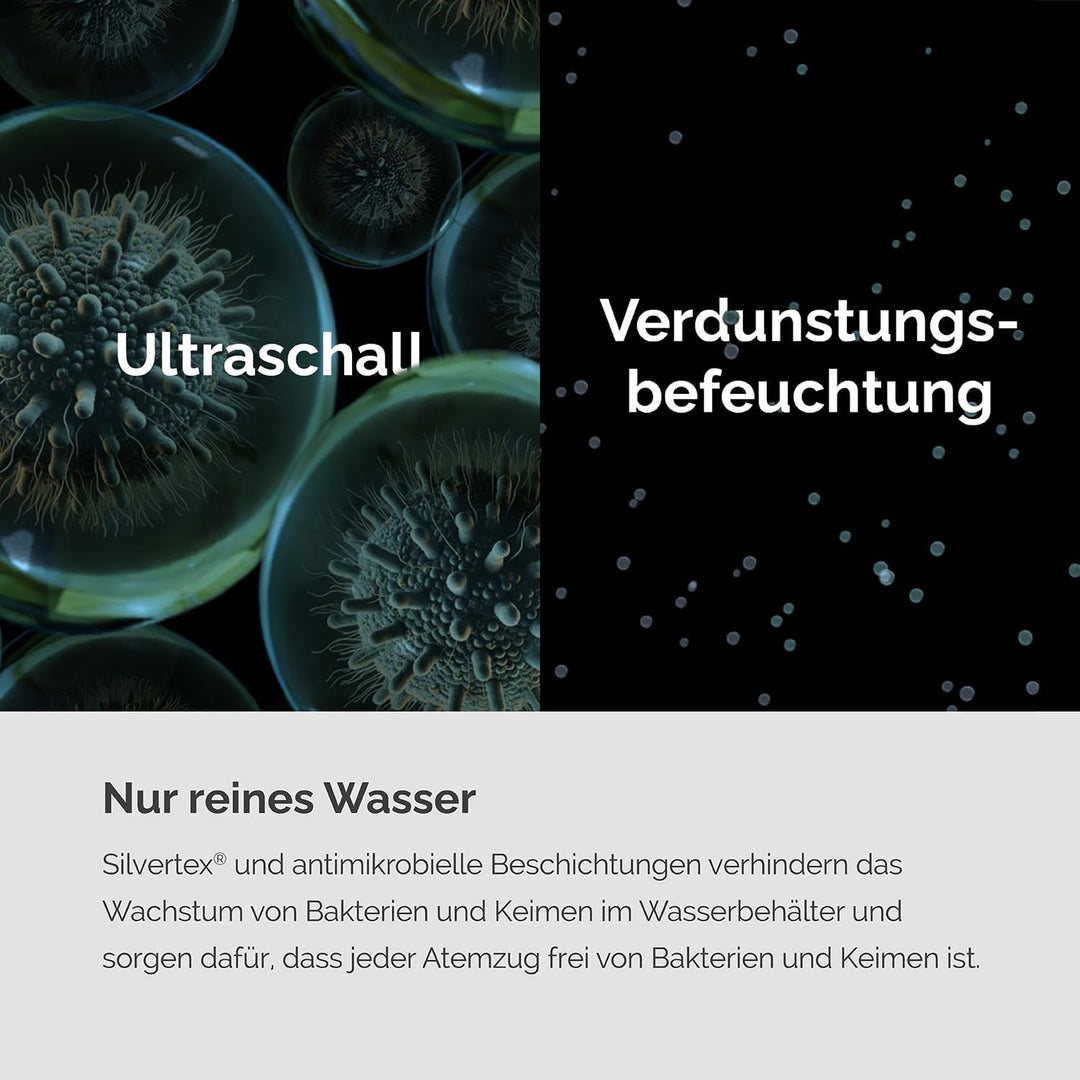 Meaco Armin 680 ml Verdunstungsbefeuchter für Zimmer mit zu 89 m2, grosser 4,7 L Tank, für weiches u
