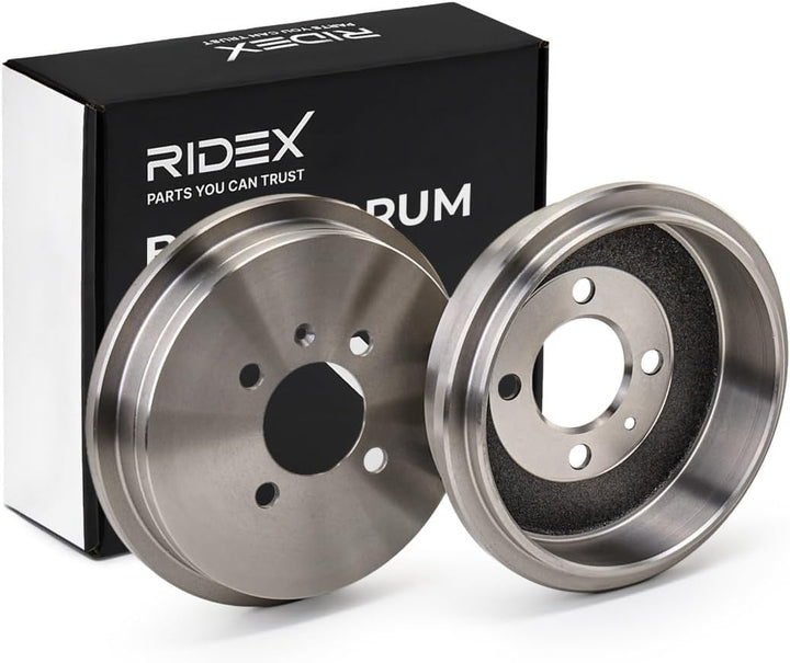 2x RIDEX Bremstrommel 123B0032 hinten für Lupo (6X1, 6E1)