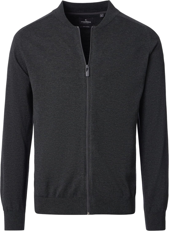CASAMODA Strickjacke Uni, S Grau