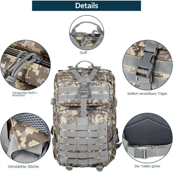 50L Strapazierfähiger Nylon Wasserdichter Angeln Jagdrucksack Outdoor Militär Rucksäcke Taktische Sp