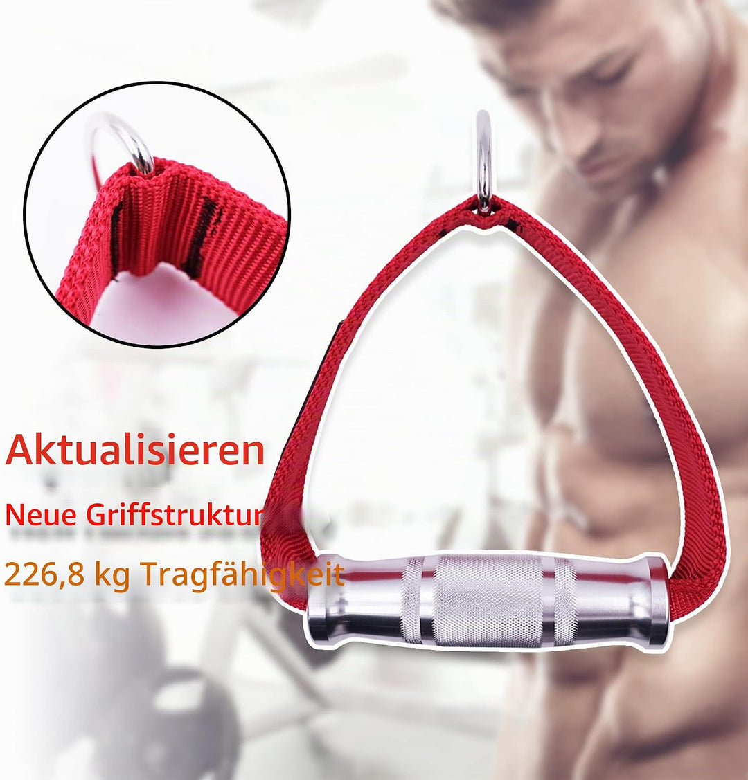 J Bryant Fitness Resistance Band Handle Cable Machine Attachment for Pulley Machine Heavy Duty Metal