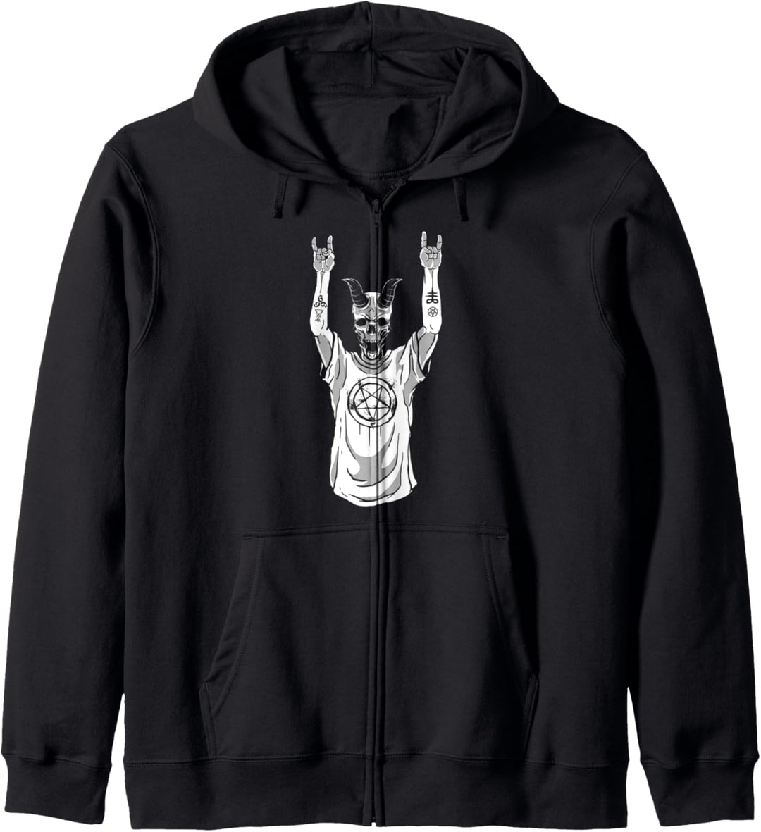 Heavy Metal Satan Occult Sweater Pagan Goth Gifts Kapuzenjacke