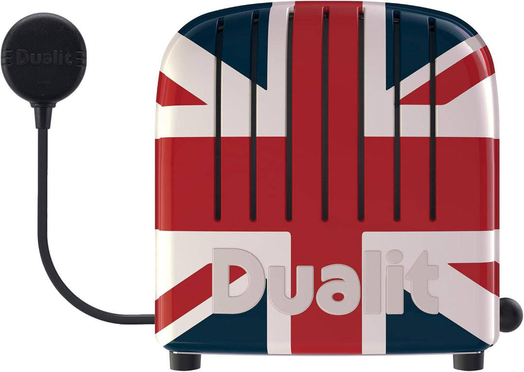 Dualit NEWGEN Premium Toaster 2 Scheiben Union Jack, handgefertigter Toaster Retro, ProHeat®-Heizele