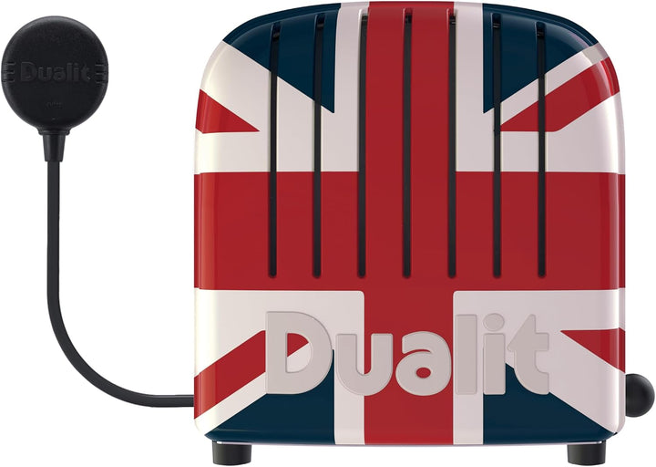 Dualit NEWGEN Premium Toaster 2 Scheiben Union Jack, handgefertigter Toaster Retro, ProHeat®-Heizele