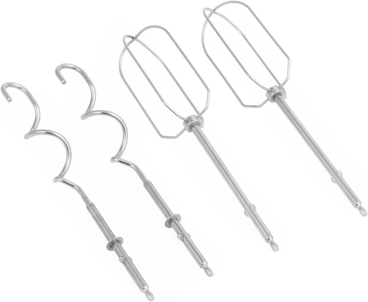 Salter Cream Retro Handmixer – Elektrischer Schneebesen, 5 Geschwindigkeiten + Turbo, XL Chrom-Schne