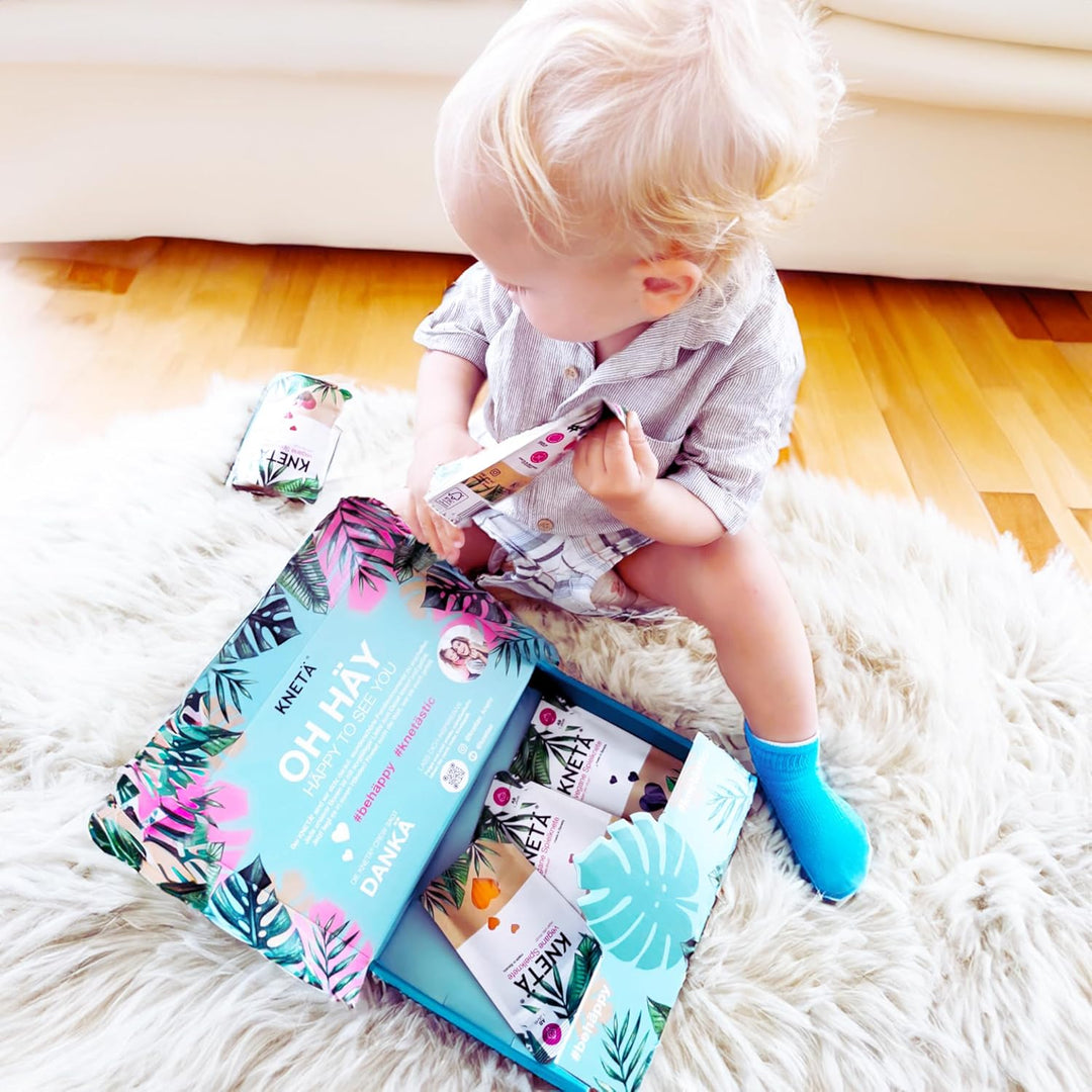KNETÄ Vegane Spielknete (8X 50g Bag Sets) I Knete für Kinder ab 1 Jahr I Ungiftig I Knete Kleinkinde