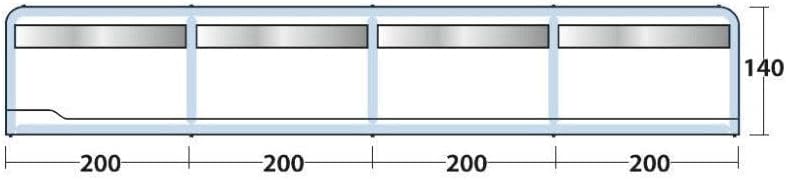 Outwell Windscreen Air Windschutz grau