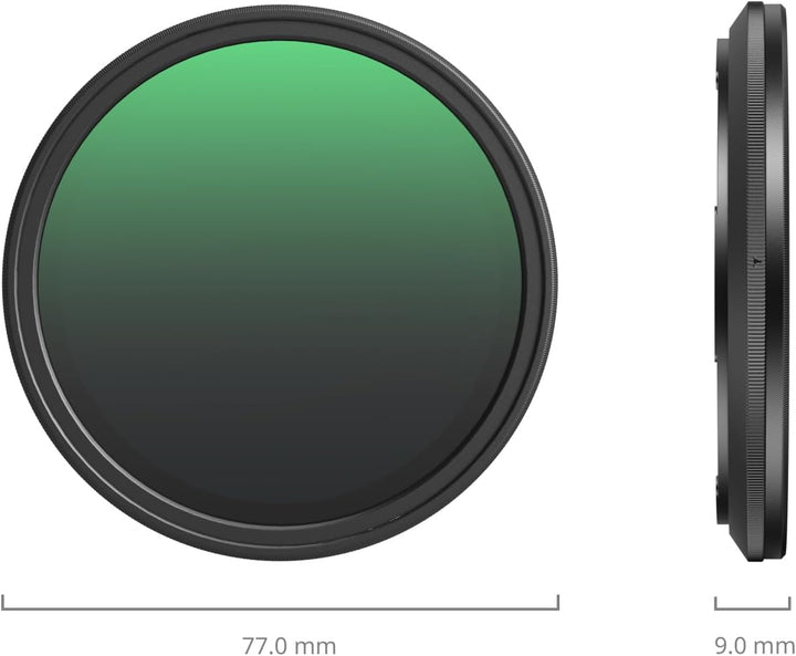 SMALLRIG magnetischer 67-mm-VND-Filter ND64-ND400 (6-9 Blendenstufen), Einstellbarer ND-Filter für i