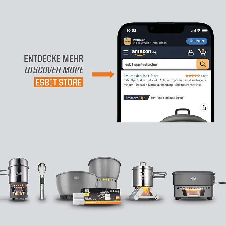 Esbit Spirituskochset Hartanodisiertes Aluminium, Hartanodisiertes Aluminium