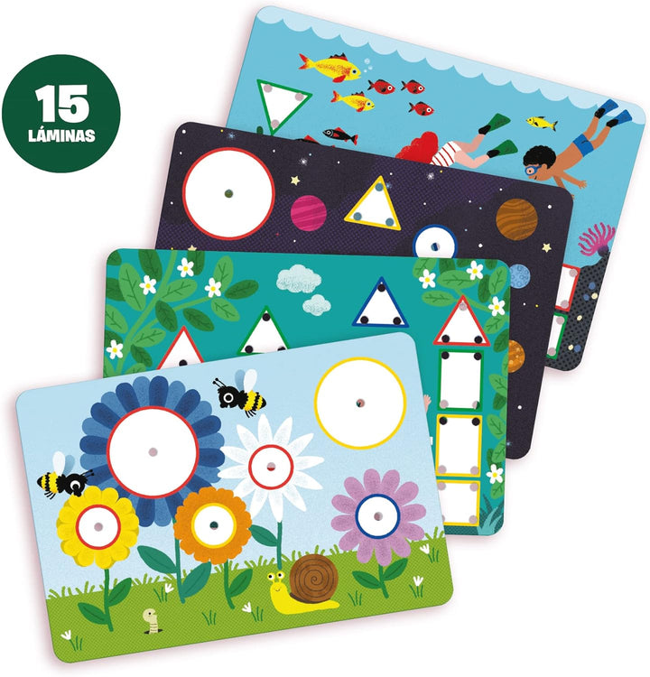 DISET Ich Lerne Formen und Farben Lernspiel für Kinder bis 3 Jahre