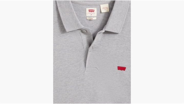 Levi's Herren Housemark Polo Hemd, Chesthit Logo, Grau (Medium Grey Heather)