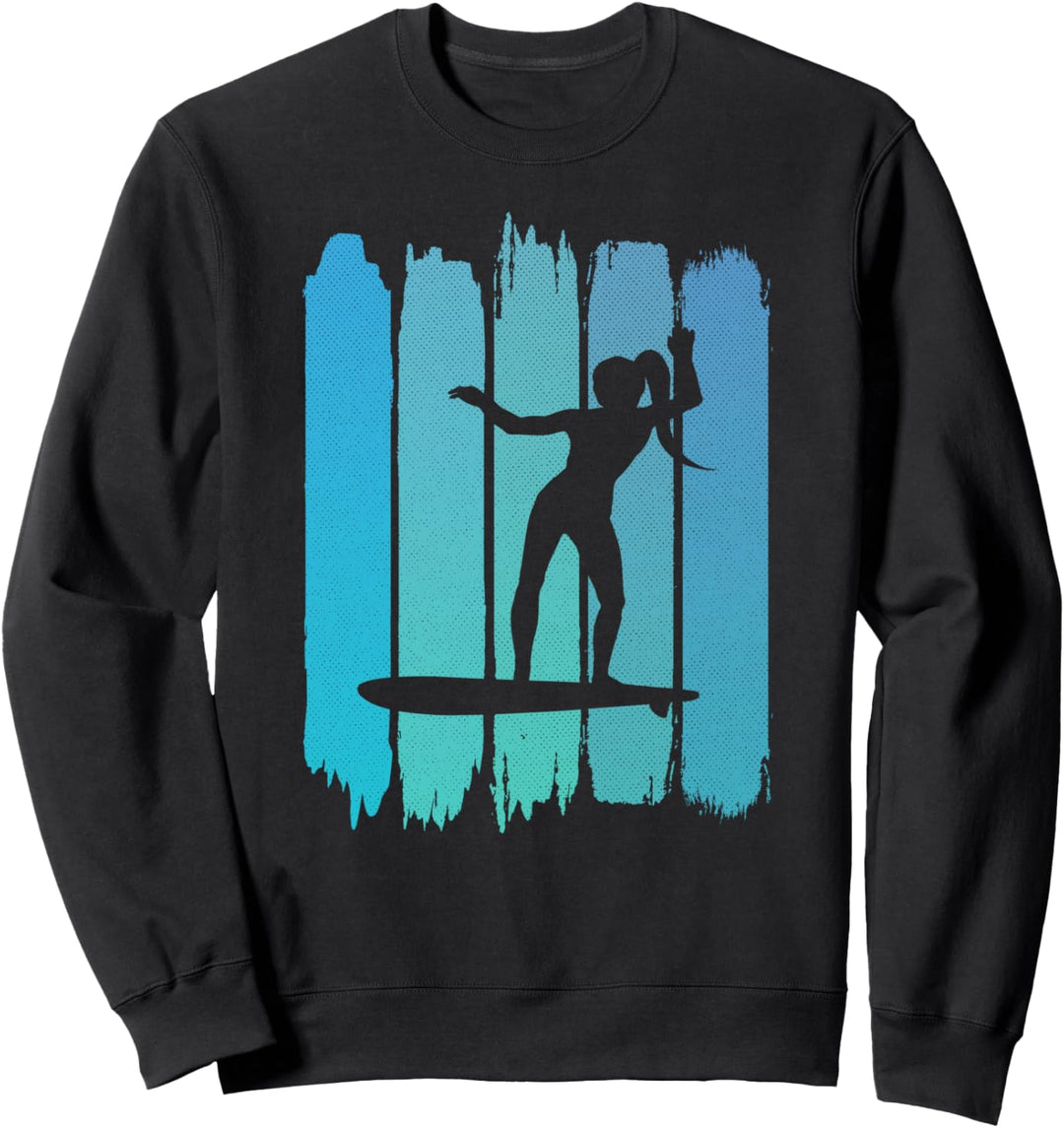 Frauen Surfen Vintage Sweatshirt