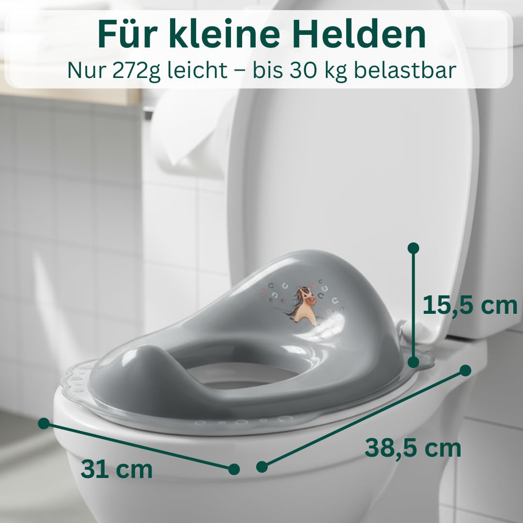 Toilettensitz Kinder Klositz Aufsatz rutschsicher ergonomisch Einhorn pink - Toilettenaufsatz Kinder