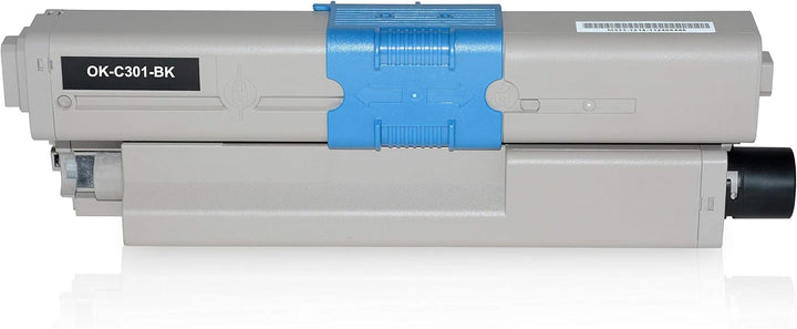 4 Toner kompatibel mit Oki C301, C321DN, C301DN, MC332DN, MC342DN, MC342DNW, MC340 Series - Schwarz