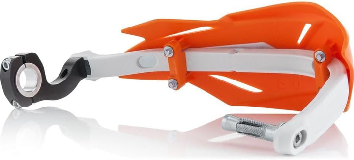 Acerbis 0022397.203 X-FACTORY Handschutz, Orange/Weiss, Orange/Weiss