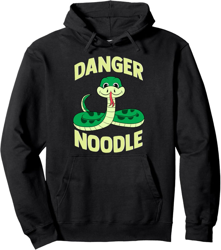 Lustiger Danger Noodle Reptilien Snakes Cartoon Snake Snek Meme Pullover Hoodie