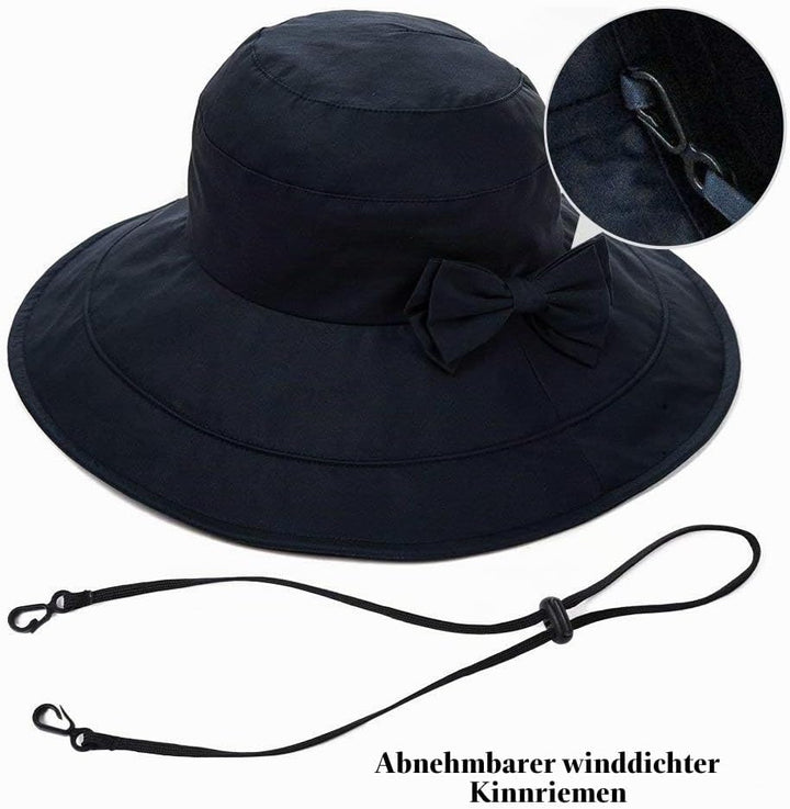 Comhats Sonnenhüte für Frauen mit breiter Krempe, UPF 50 UV-Sonnenschutz, faltbar, Sommer-Strandhut,