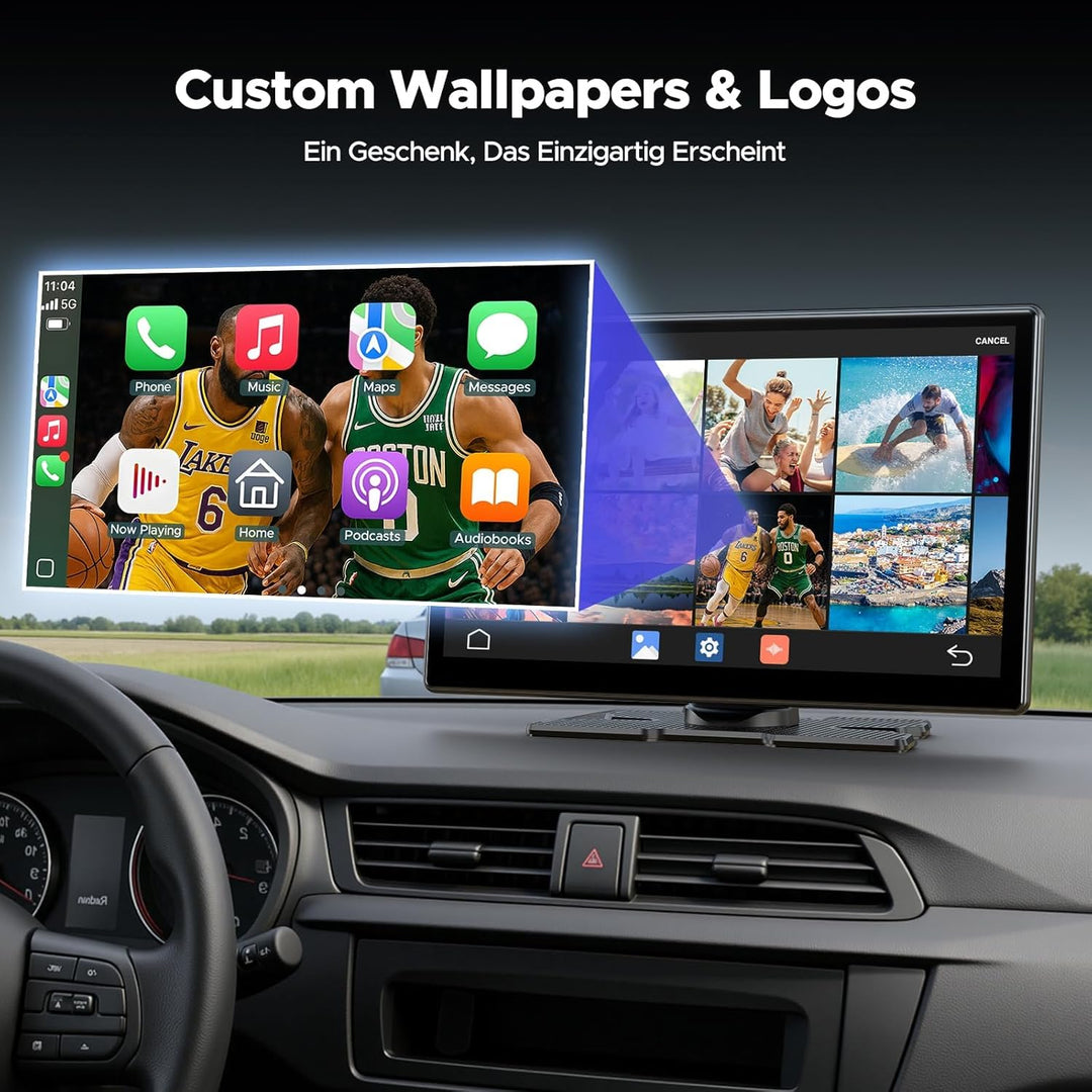 Volam Android Auto Display &Wireless CarPlay Kompatibel mit Net flix/Y0uTube,2026 Aktualisierter Tra