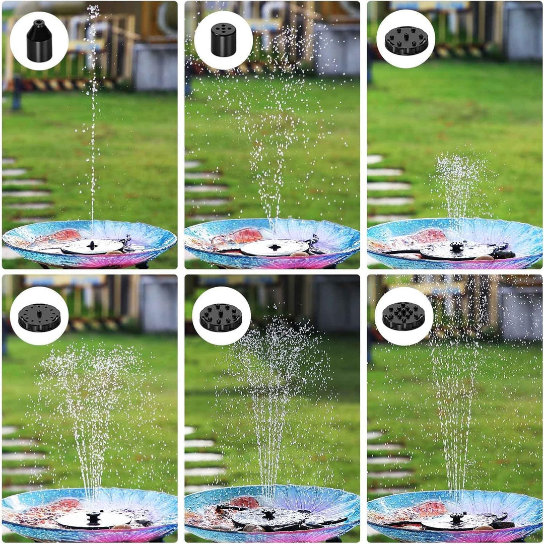AISITIN Solar Springbrunnen für Aussen mit 2.8W Abnehmbares Solarpanel,2 IN 1 DIY Solarbrunnen für D