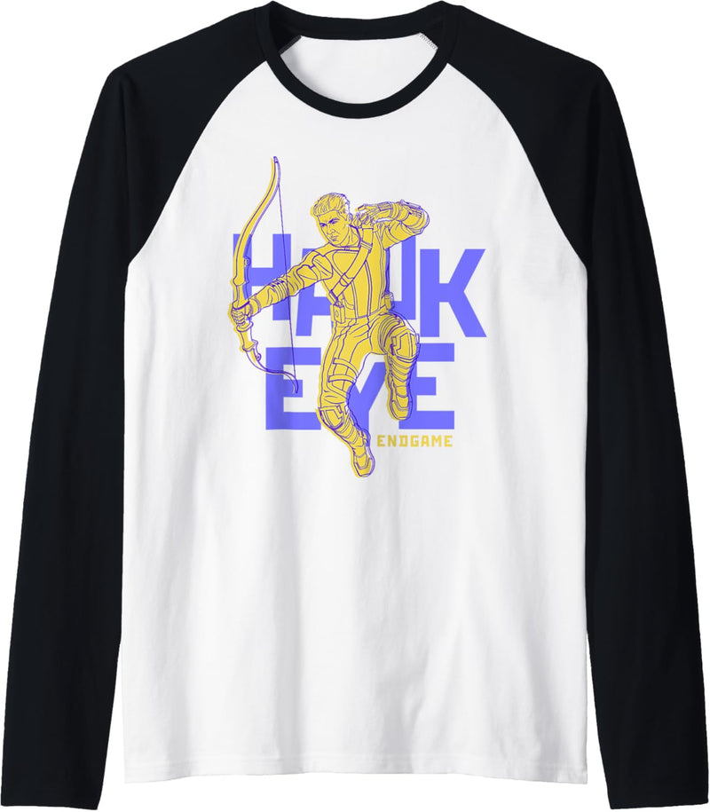 Marvel Avengers: Endgame Hawkeye Pop Text Raglan