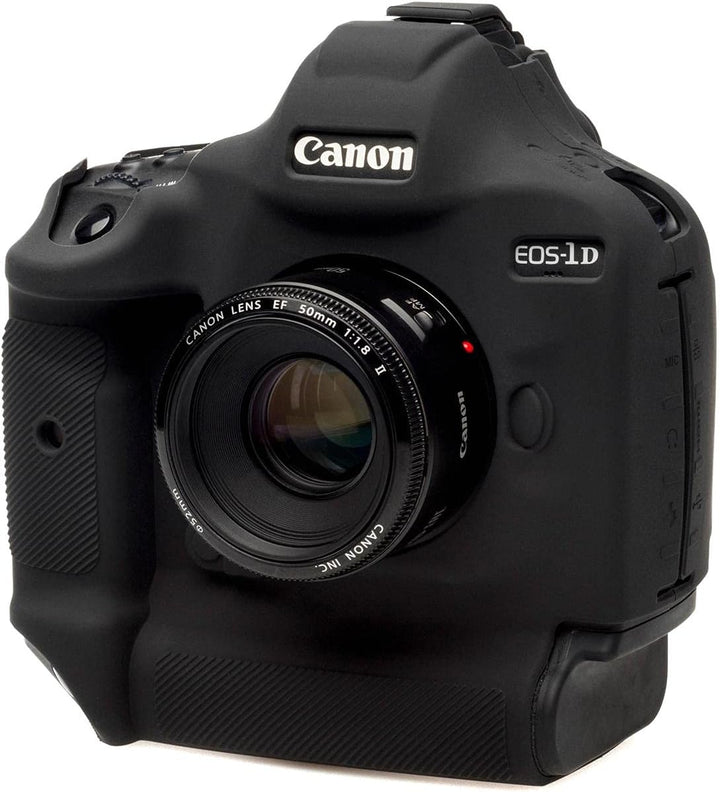easyCover - Silikon Kameratasche - Schutz für Ihre Kamera - Canon 1Dx Mark III - Schwarz, Schwarz