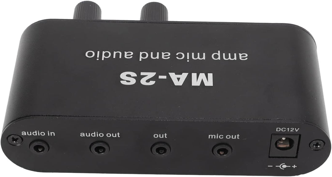 DC12V Stereo-Audio-Vorverstärker 3 Ausgangsanschlüsse 3,5-mm-Kondensatormikrofon-Schnittstelle Kopfh