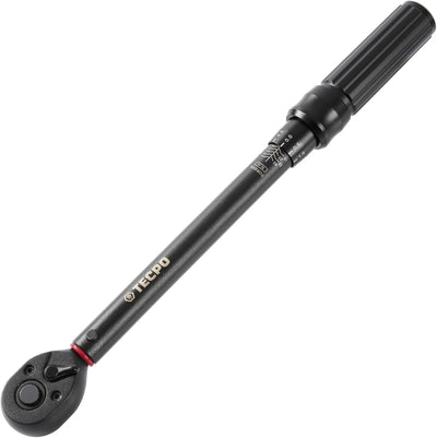TECPO Automatischer Drehmomentschlüssel 1/4 Zoll Antrieb (1/4") 10-50 Nm Hebel-Umschaltknarre mit au